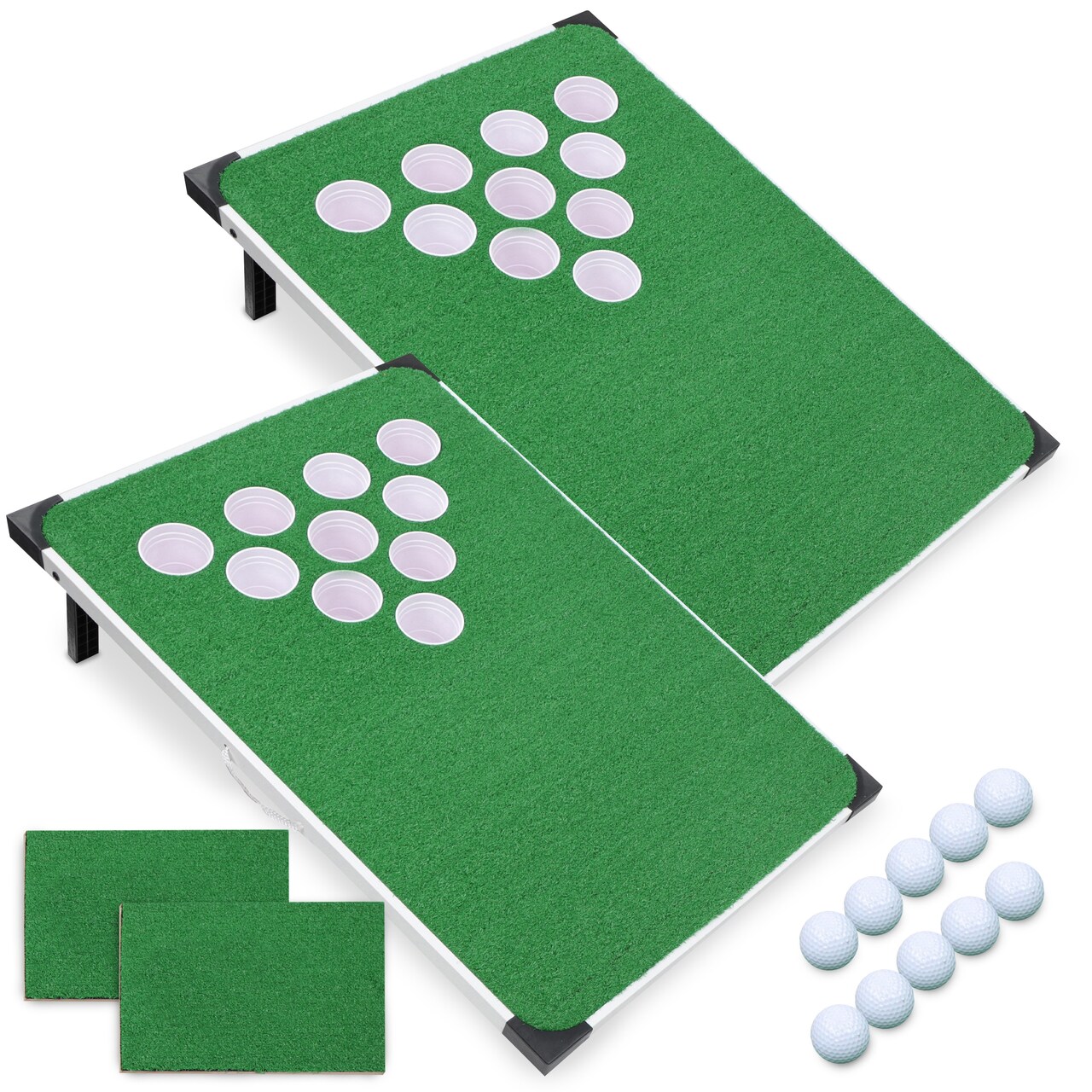 Swing Sports Golf Pong Game - Indoor or Outdoor Portable Golf Pong Chipping Game